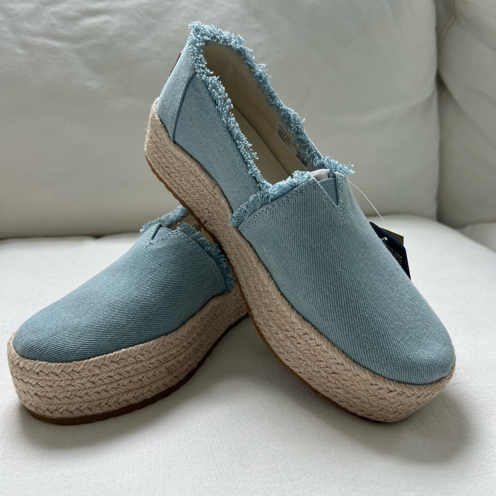 TOMS Valencia Espadrille - Pastel Blue Denim